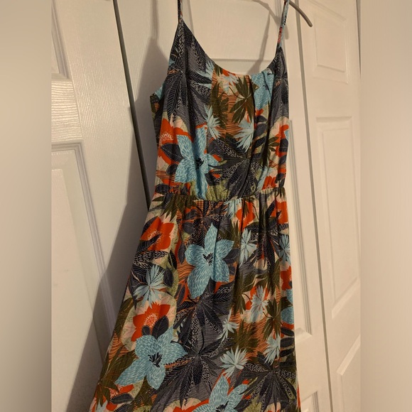 Fraiche by J Shreya Tropical Print Dress, Large, Great Condition Like New - Picture 6 of 13
